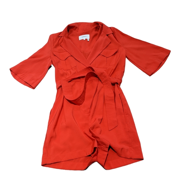 BNWT Ba&sh Calia Romper - Ruby - Picture 3 of 16